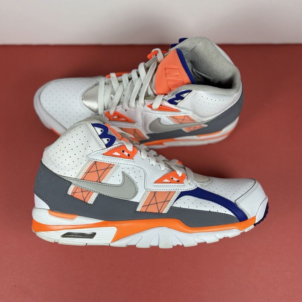 Nike Air Trainer SC High "Auburn" Mens White Orange Sz 11.5 DV2212-100